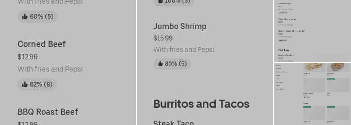 Exchange Submarine Menu