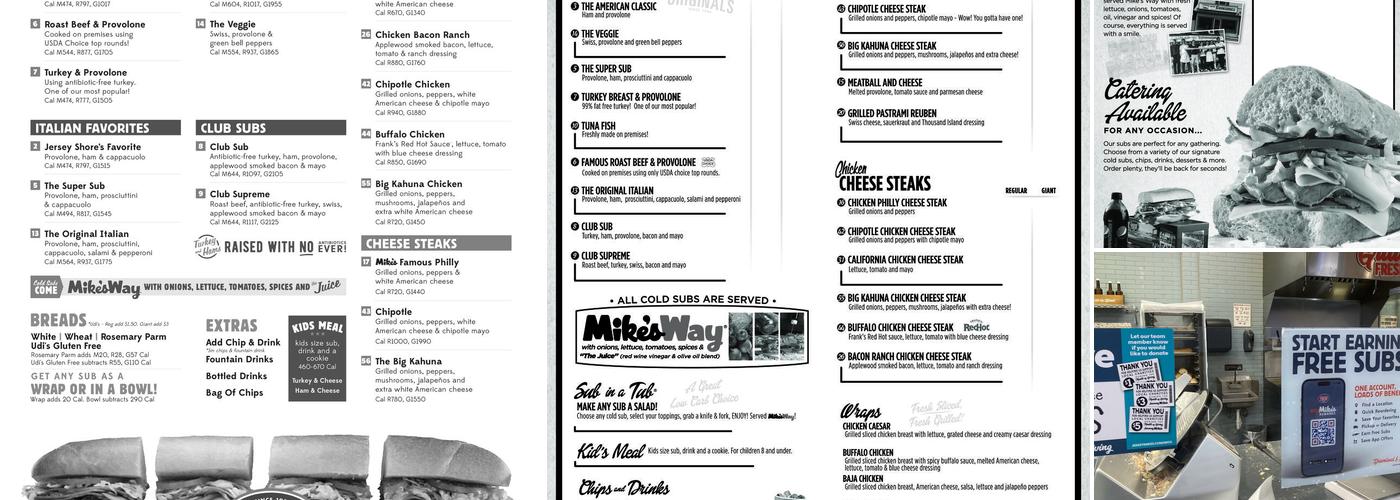 Jersey Mike's Subs Menu