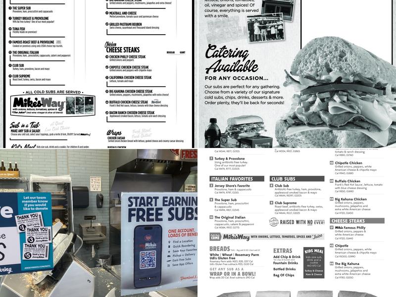 Jersey Mike's Subs Menu