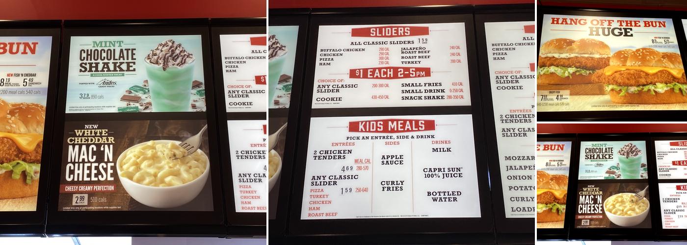 Arby's Menu