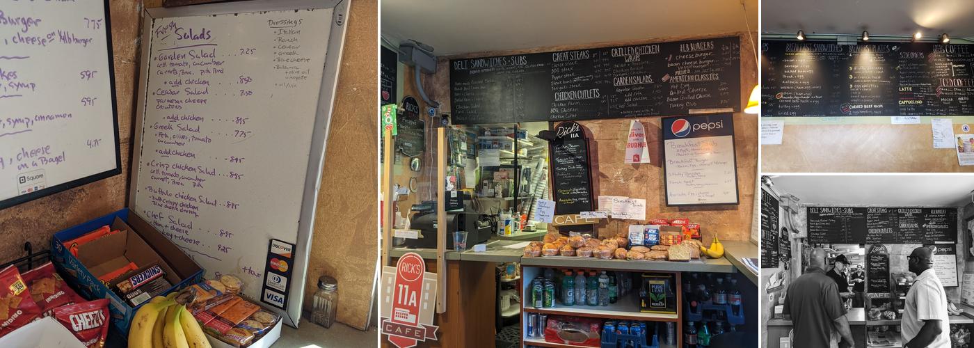 Rick's 11a Cafe Menu