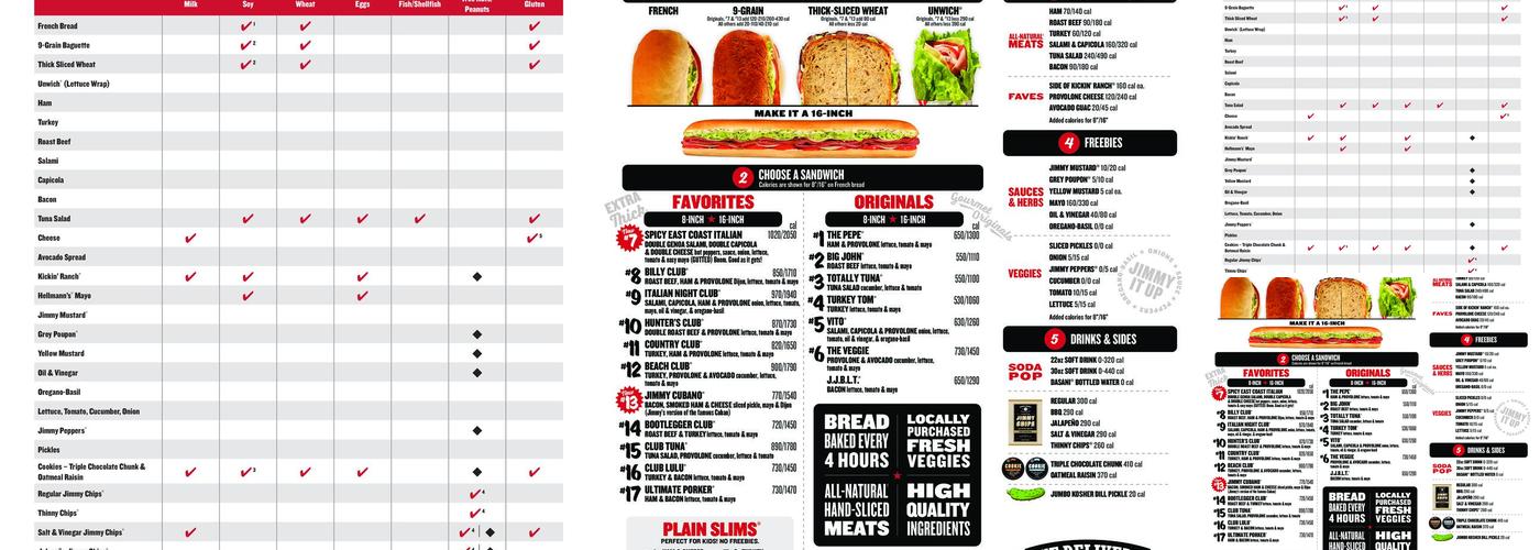 Jimmy John's Menu