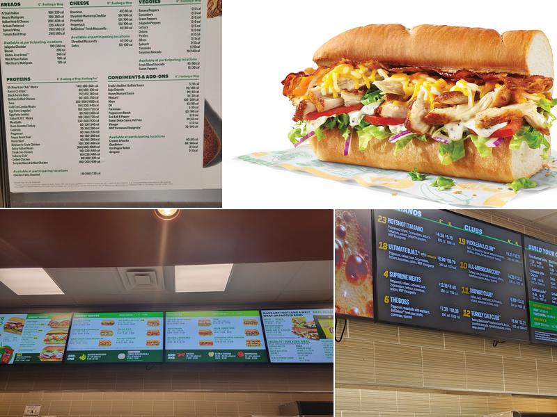 Subway Menu