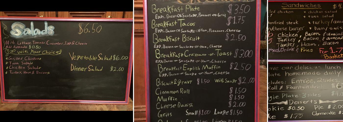 Tee Deli Menu