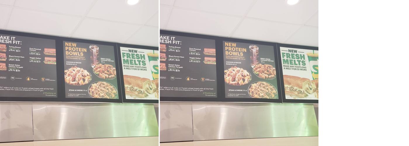 Subway Menu