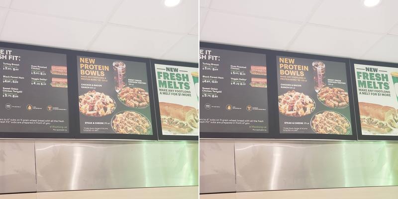 Subway Menu