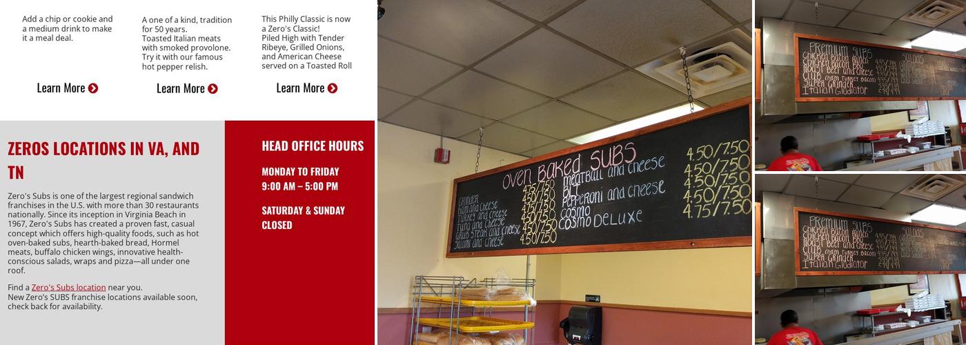 Zero's Subs Menu