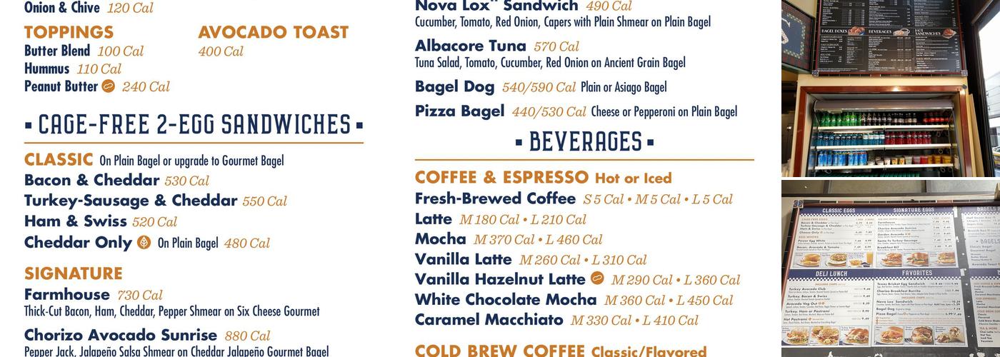 Noah's NY Bagels Menu