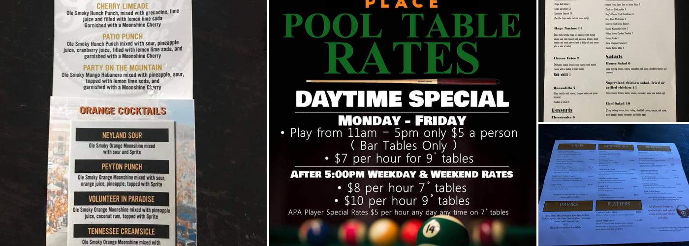 Peyton's Place Menu