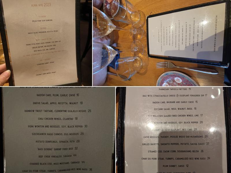 Alma Menu