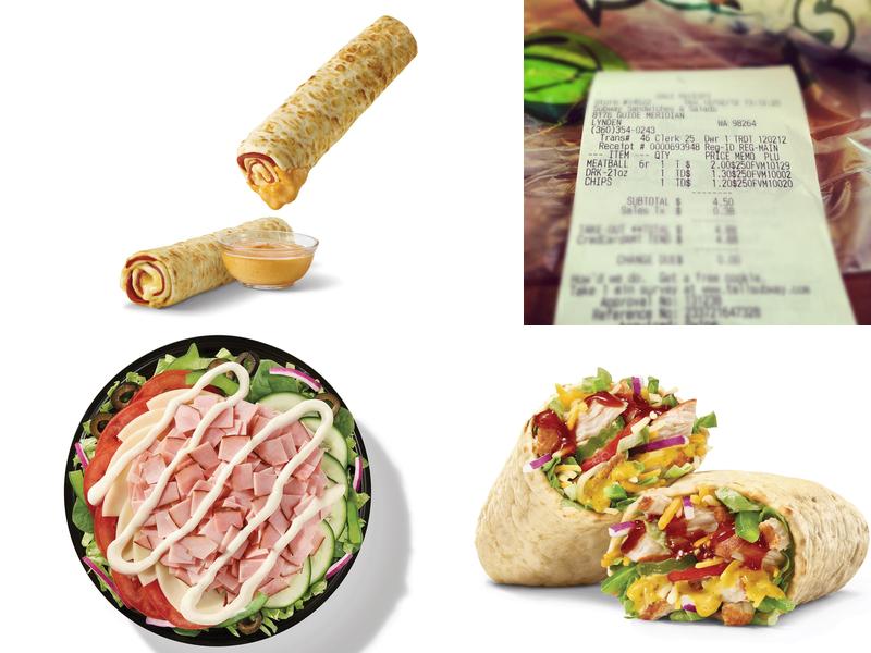 Subway Menu