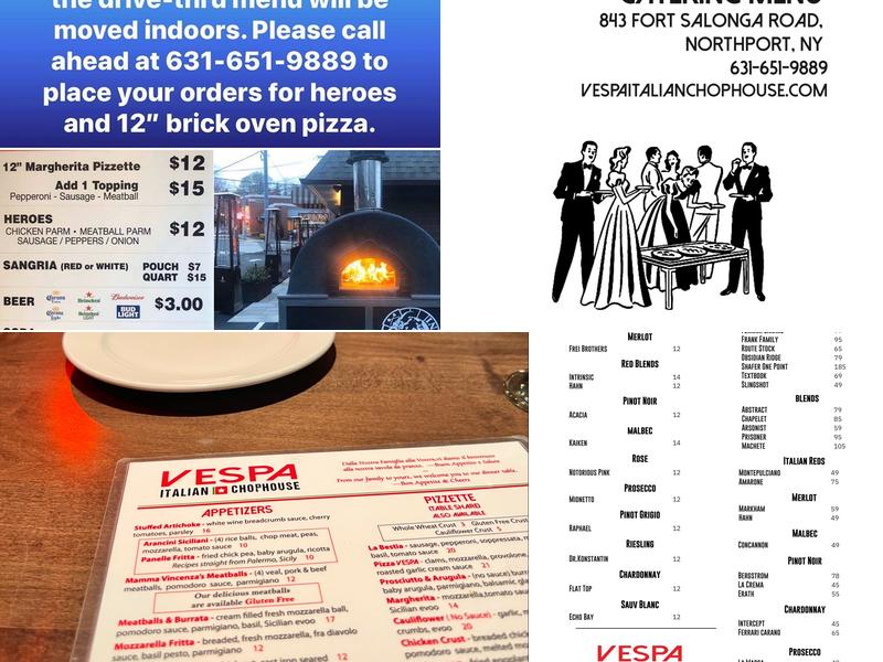 Vespa Italian Chop House Menu