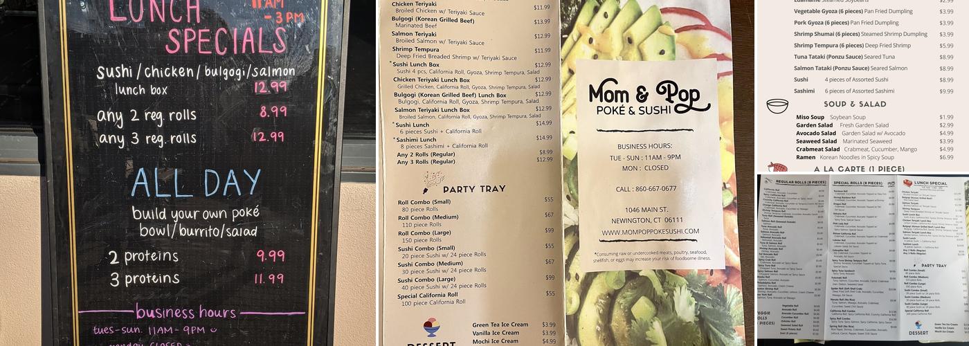 Mom & Pop Poké & Sushi Menu