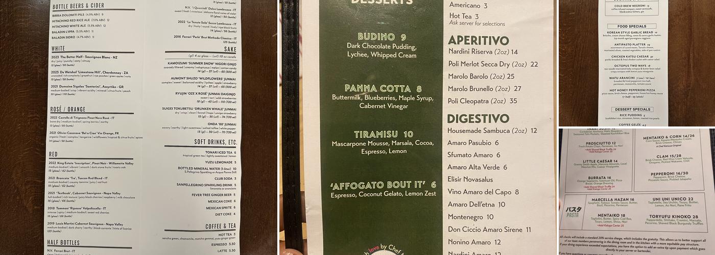Tonari Menu