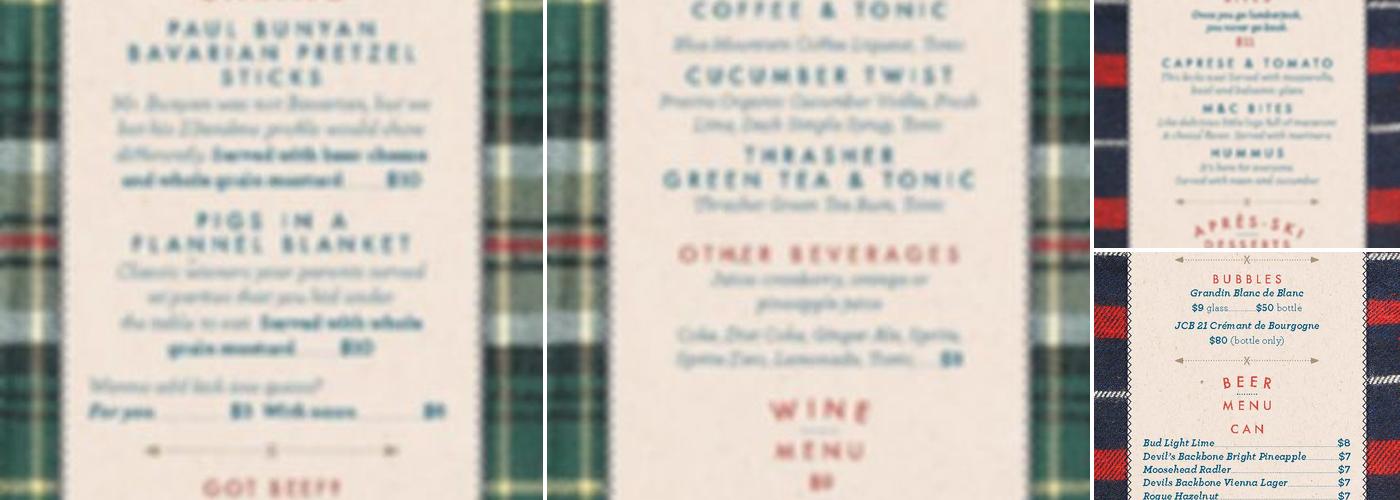 Kick Axe Throwing DC Menu