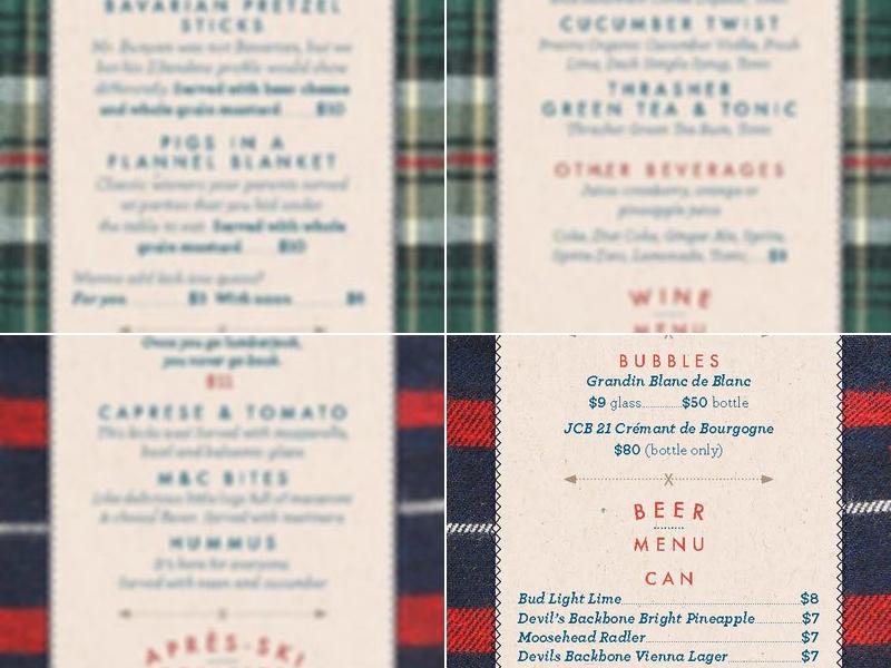 Kick Axe Throwing DC Menu