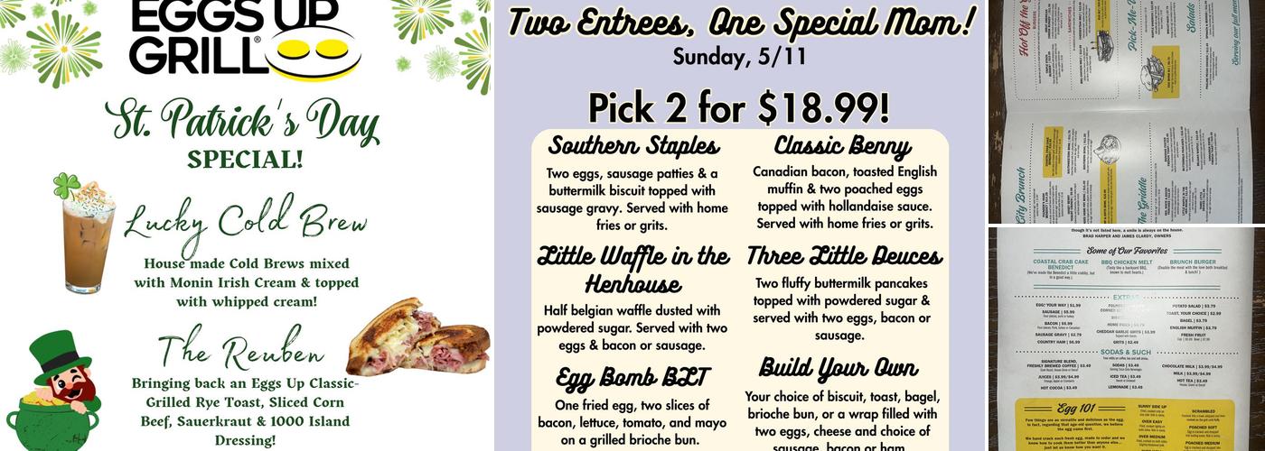 Eggs Up Grill Menu