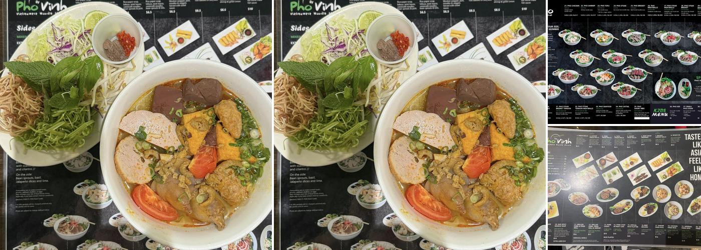 PHO by VINH Noodle House Menu