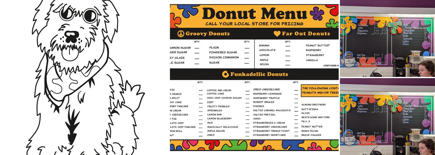 Peace, Love and Little Donuts of Hyde Park Menu