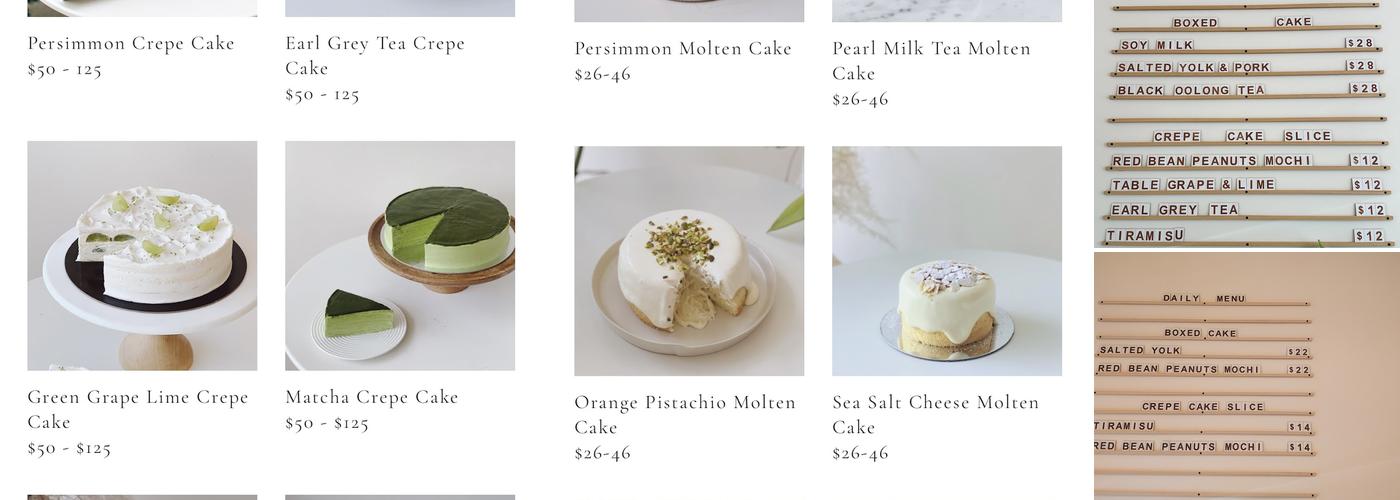 whaT's More cake Menu