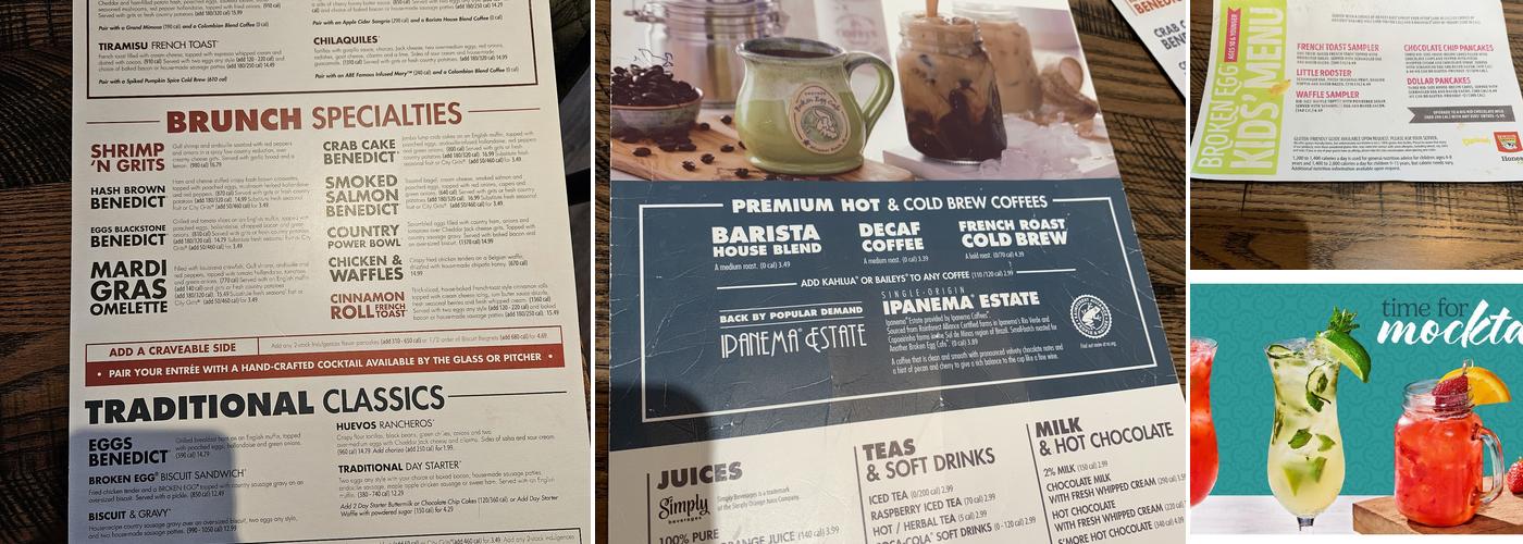 Another Broken Egg Cafe Menu