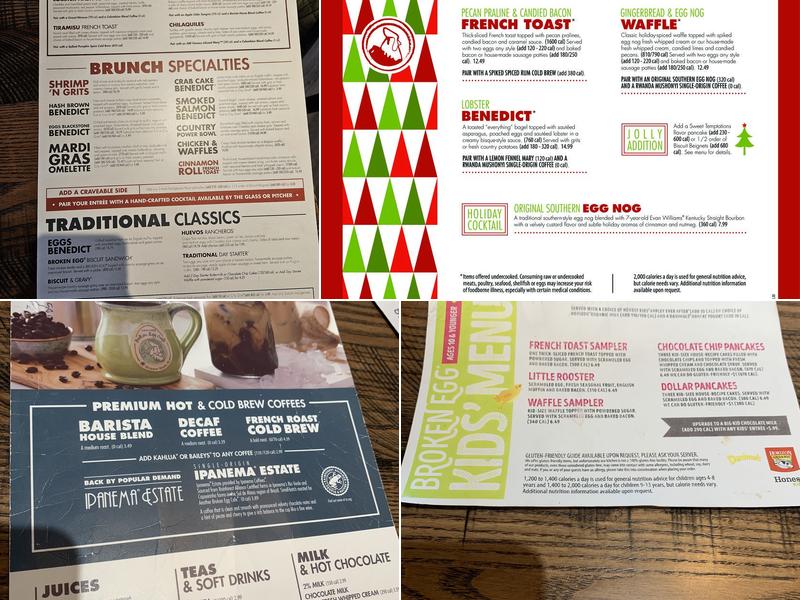 Another Broken Egg Cafe Menu