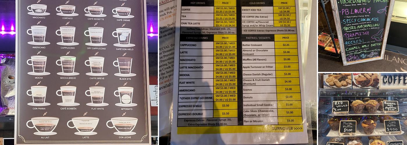 MILANO BEAN CAFE Menu