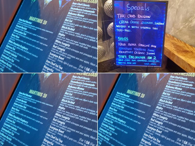 Iron Chef of Central Valley Menu