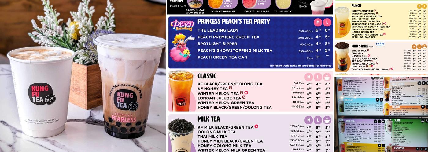 Kung Fu Tea Menu