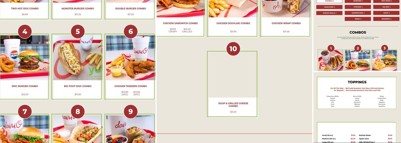 Dairi-O of Archdale Menu