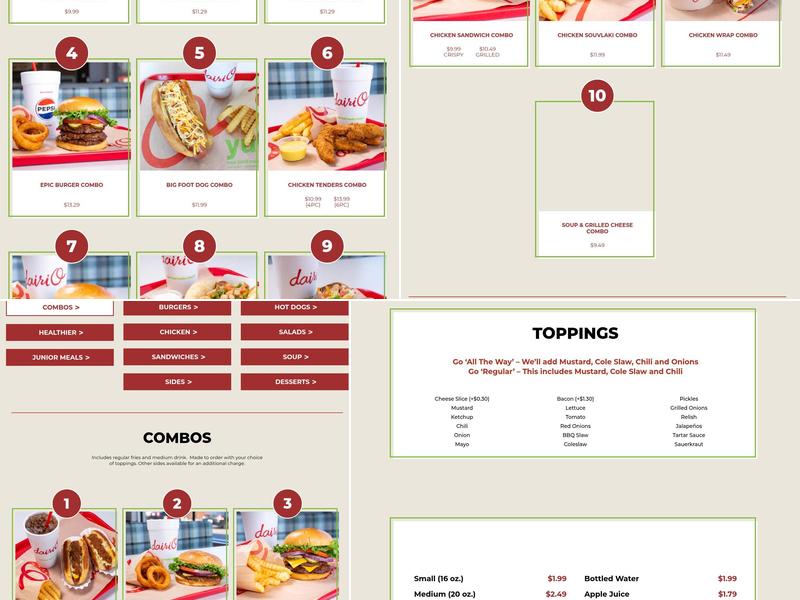 Dairi-O of Archdale Menu