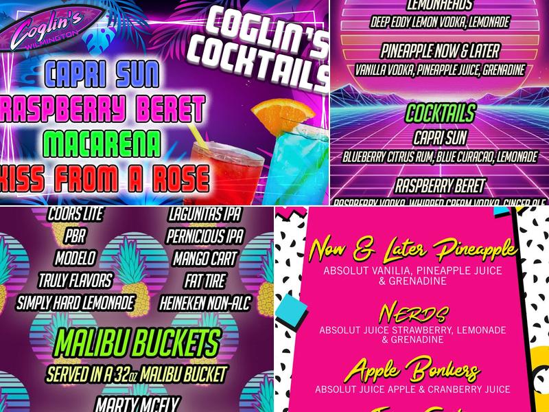 Coglin’s Wilmington Menu