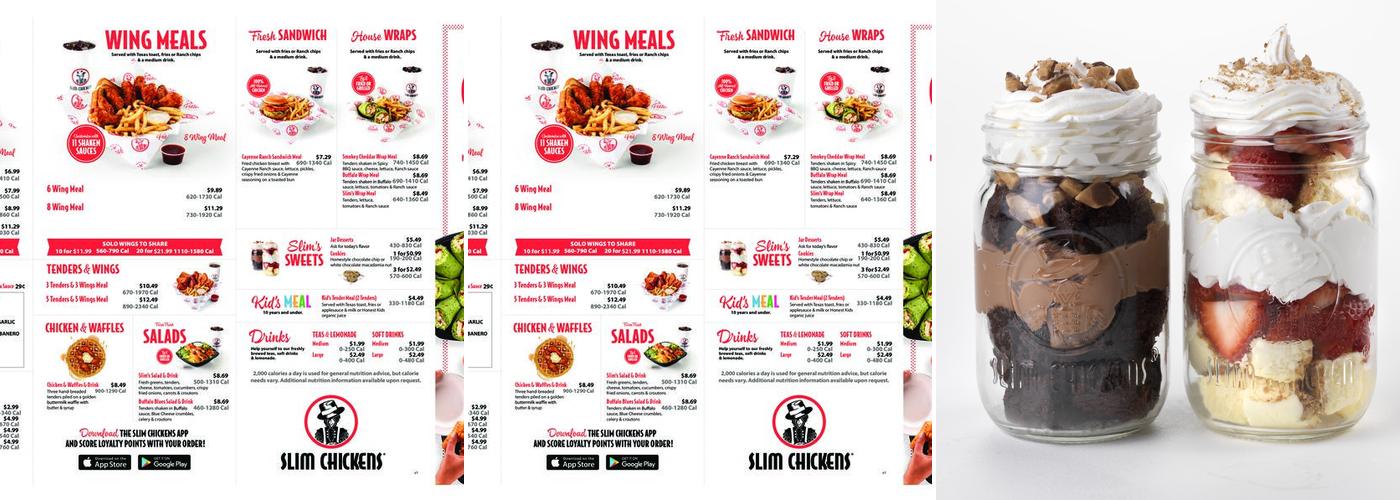 Slim Chickens Menu