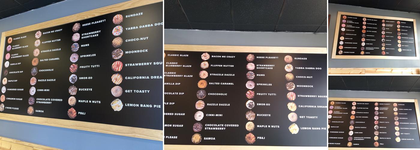 Dragon Donuts Grandview Menu