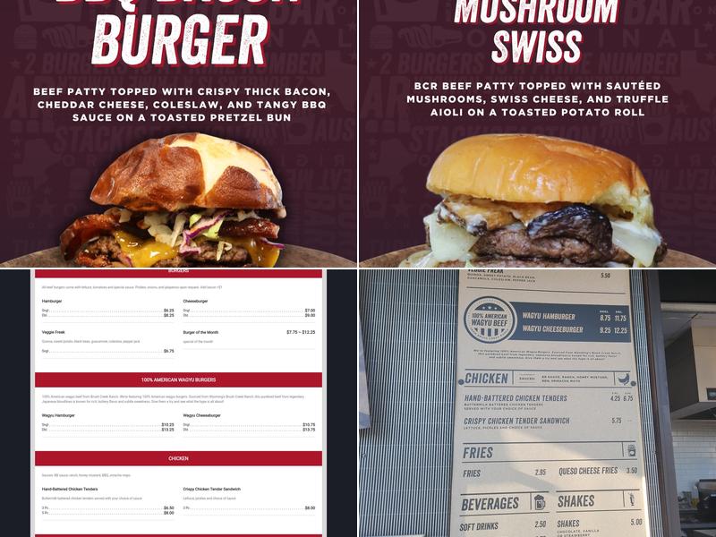 Burger Bar Menu
