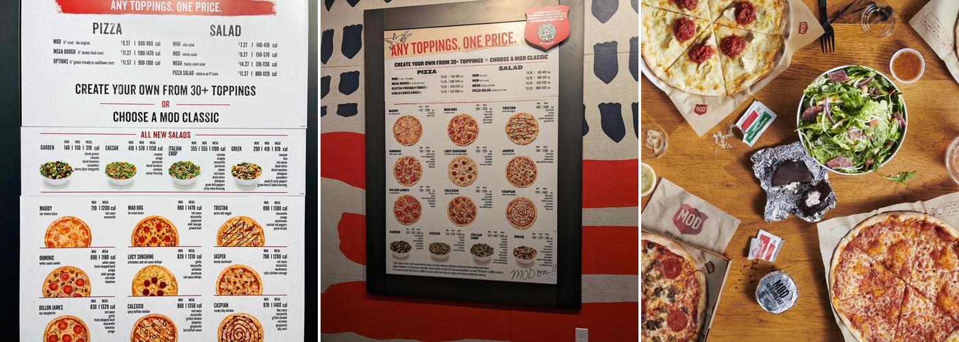 MOD Pizza Menu