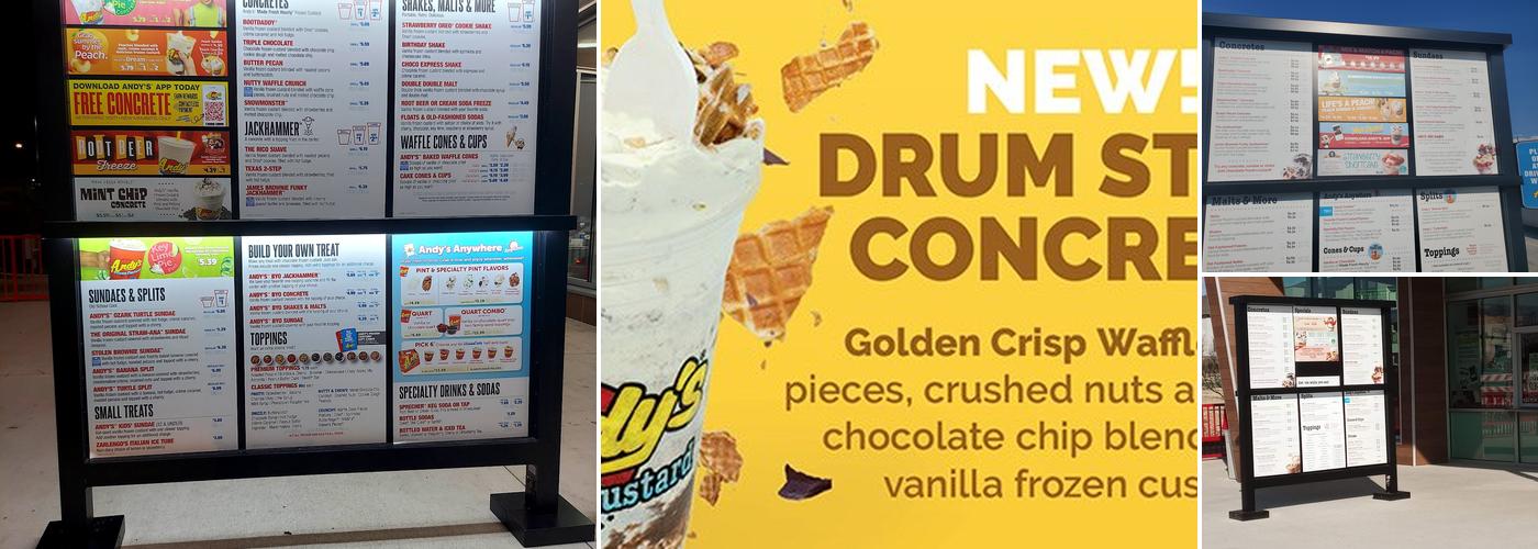 Andy's Frozen Custard Menu