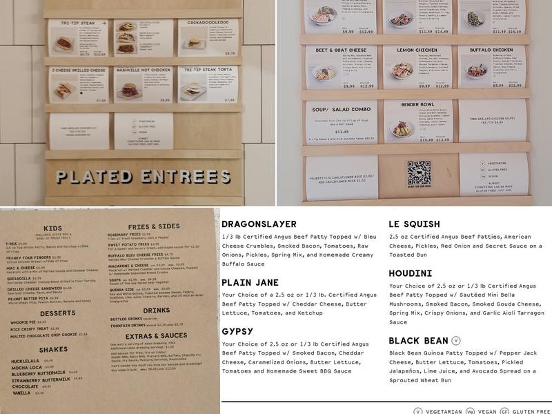 Cubby's Menu
