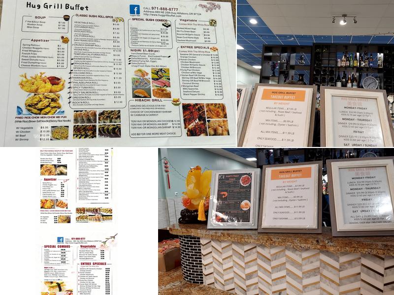 Hug Grill Buffet Menu