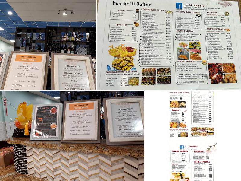 Hug Grill Buffet Menu