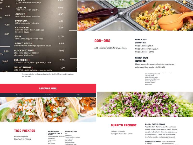 Fish Taco – Tysons Menu