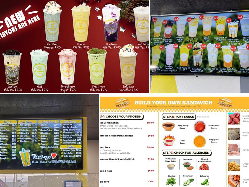 Hi Bubble Tea Menu
