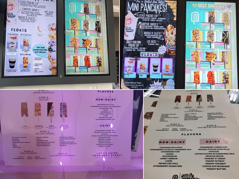 Holy Paleta Menu