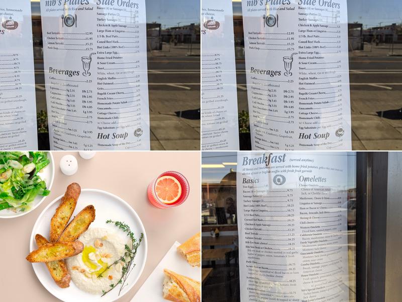 nib's Restaurant Menu