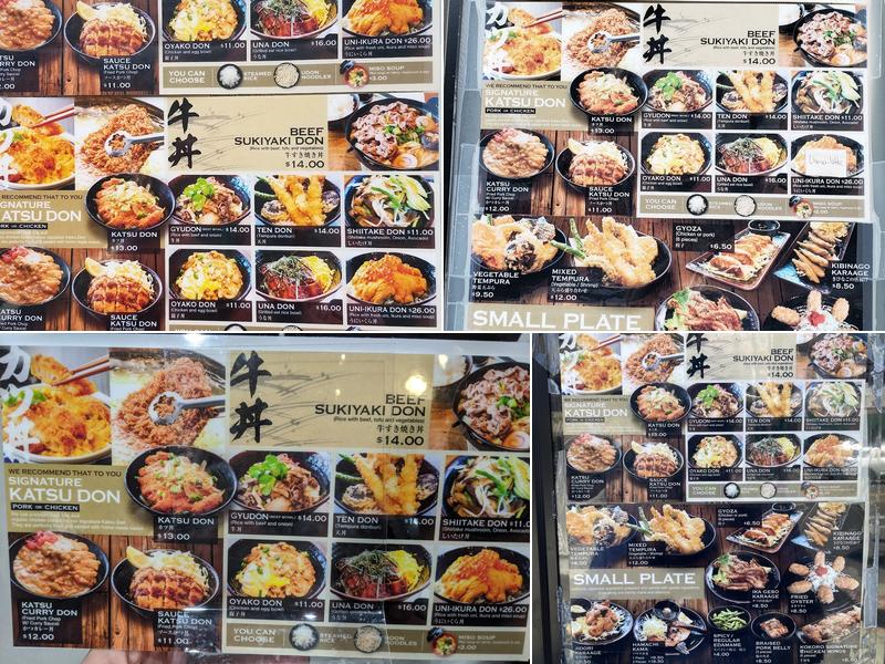 KoKoLo Donburi - KoKoRo Menu