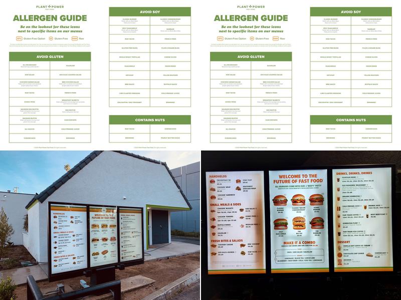 Plant Power Fast Food Menu