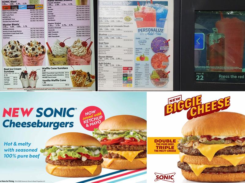 Sonic Drive-In Menu