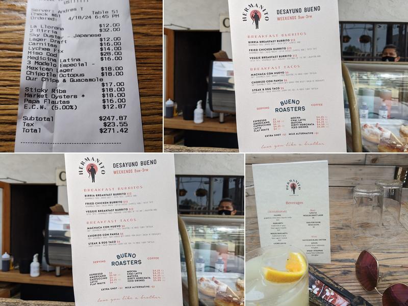 Hermanito Menu