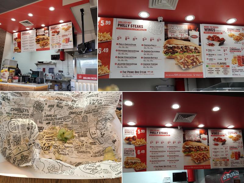 Charleys Cheesesteaks and Wings Menu