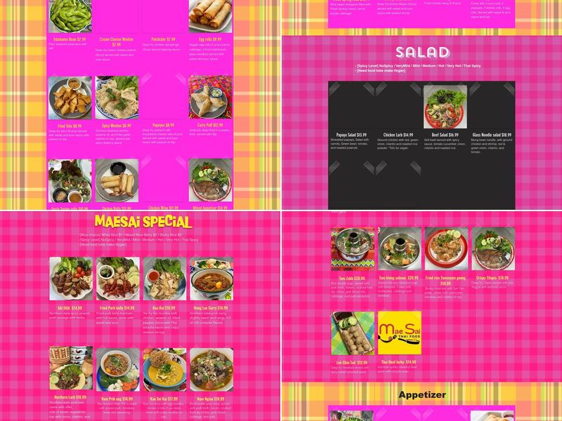 Anothai Kitchen Menu